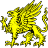 Gold Griffin Symbol Clip Art